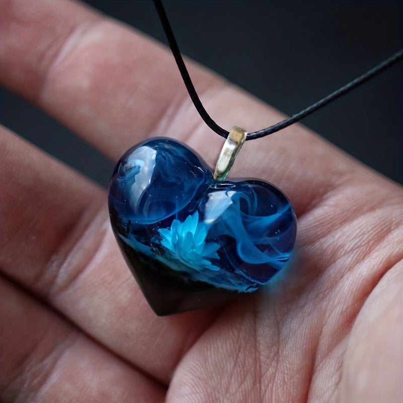 The Blue Heart Mountain Necklace