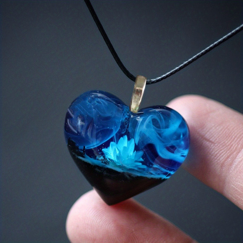 The Blue Heart Mountain Necklace